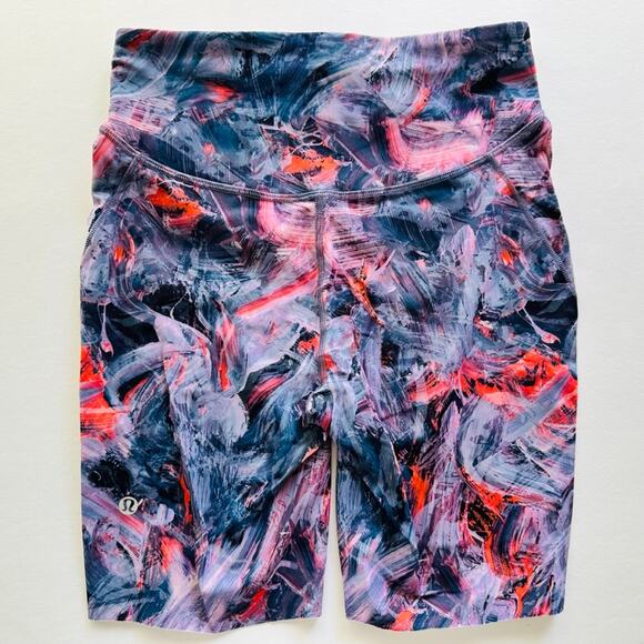 Lululemon Base Pace High-Rise Short 8" Atmospheric Purple Multi Size 6 Run Cycle - Picture 5 of 8